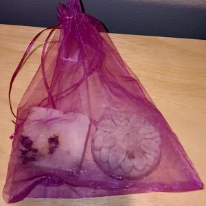 Handcrafted Soap Set with Floral Design